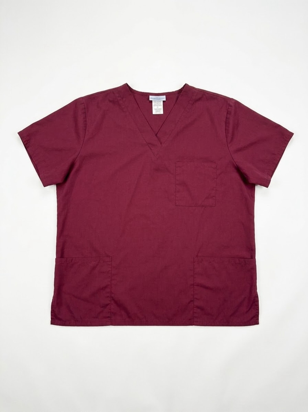 SB Scrubs Women's V-Neck Medical Top - Burgundy